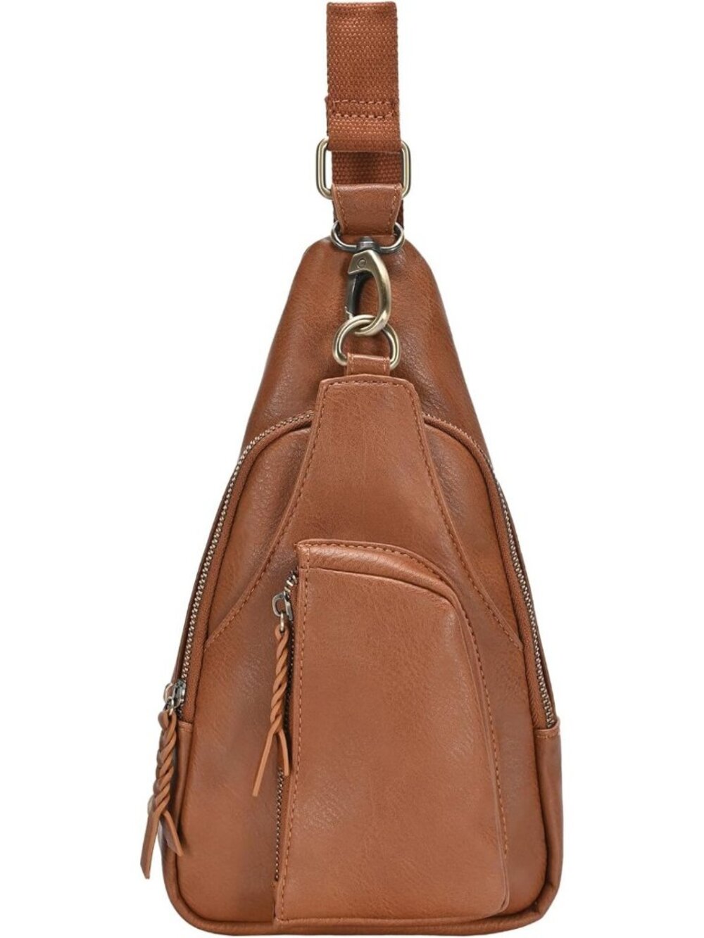 Vegan Leather Crossbody Sling Bag for Women | Adjustable 16-20" Strap, Stylish